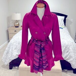 Magenta Dress Coat